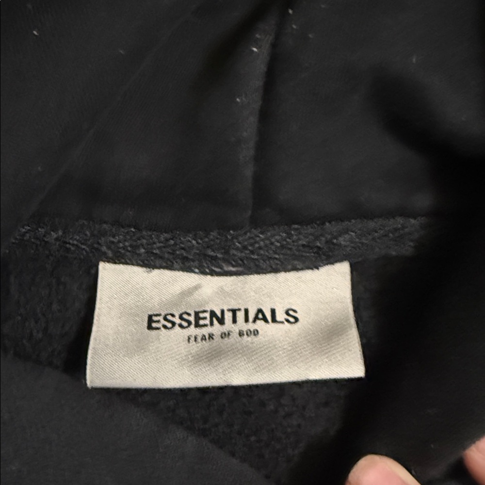 Essentials black Hoodie - Picture 2 of 3